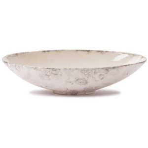 Blue Ceramic Footed Compote Bowl 2