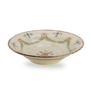 Ceramic Footed Compote Bowl with Decorative Finish