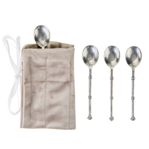 Metal Serving Spoon with Refined Details Style